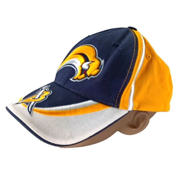 Buffalo Sabres Hat Cap Strap Back Blue Yellow Twill Dad NHL Licensed Hockey - Picture 1 of 10